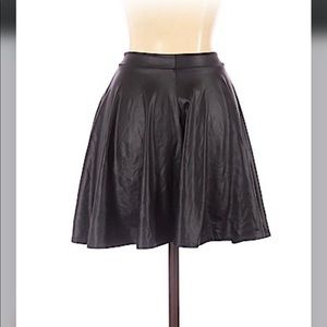Faux Leather Skirt